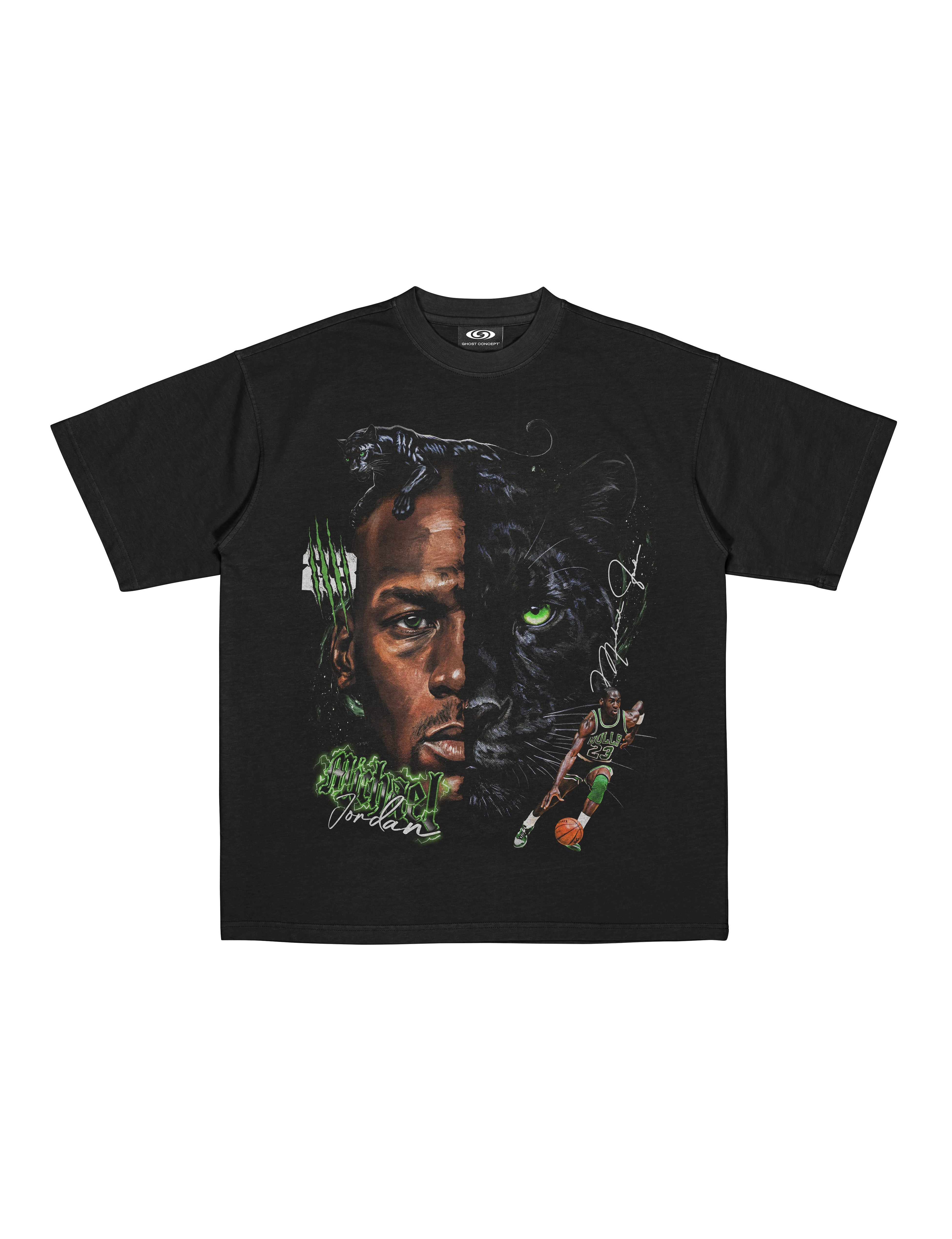 THE BLACK CAT GRAPHIC TEE - BLACK