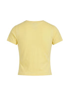 BADDIE ENERGY BABY TEE - BUTTER YELLOW