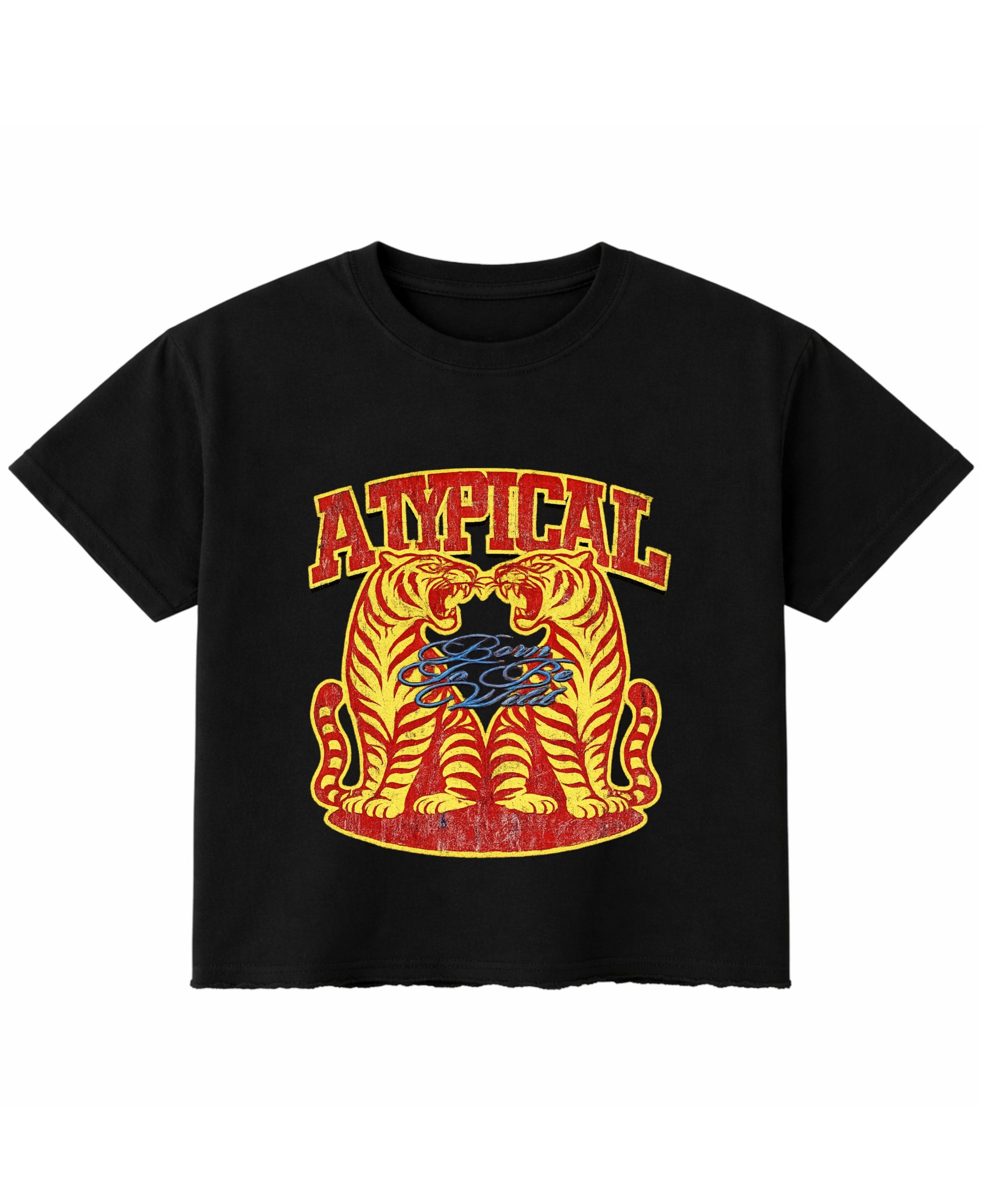 Black Boxy Fit T-shirt Front Design