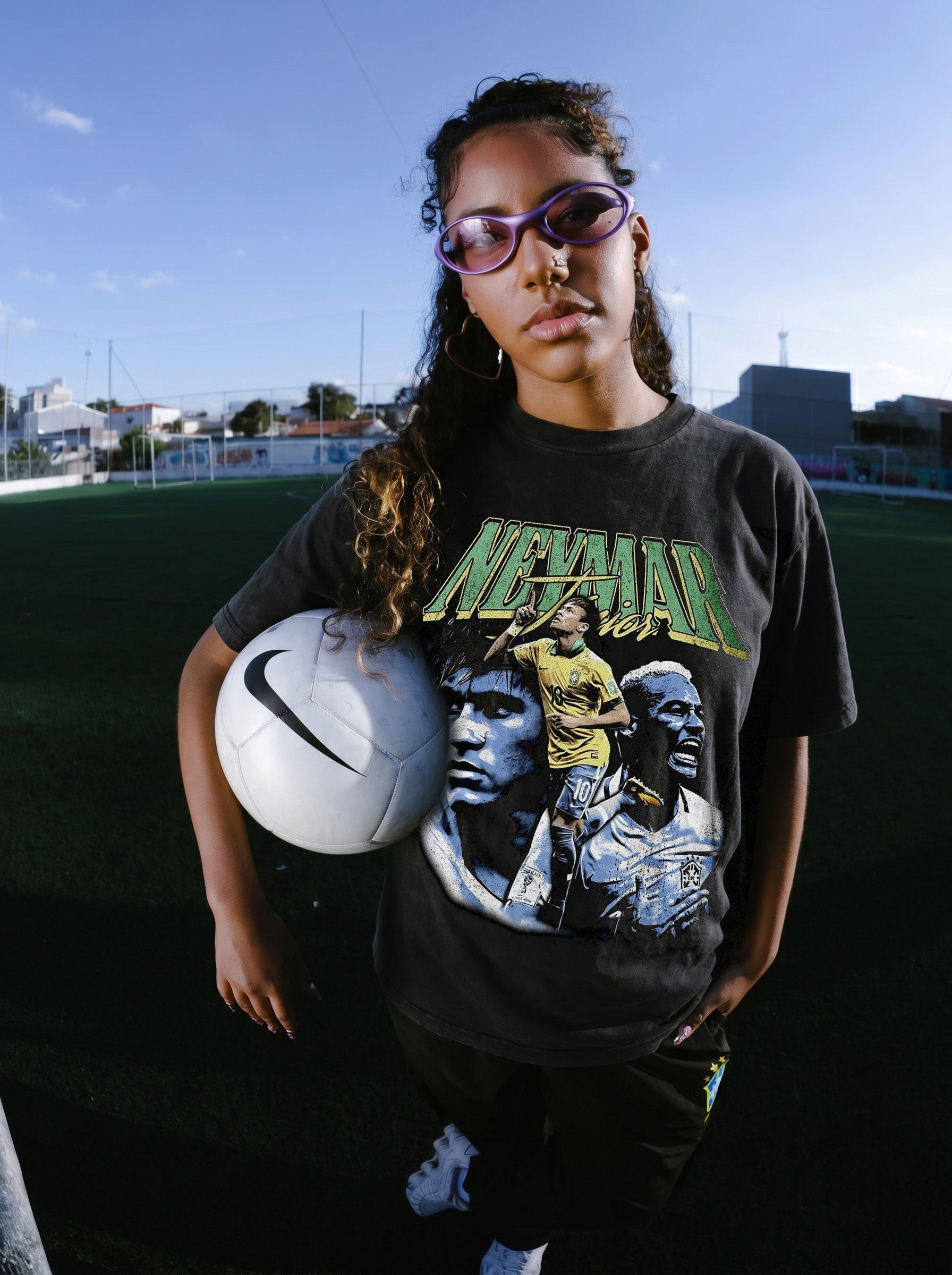 NEYMAR JR. BRAZIL GRAPHIC TEE - LAVA WASHED