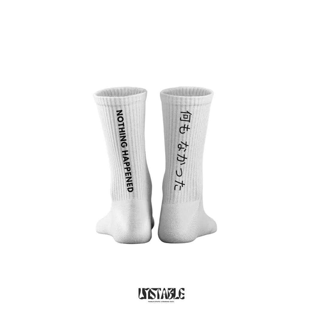 Nothing Happened Crew Socks