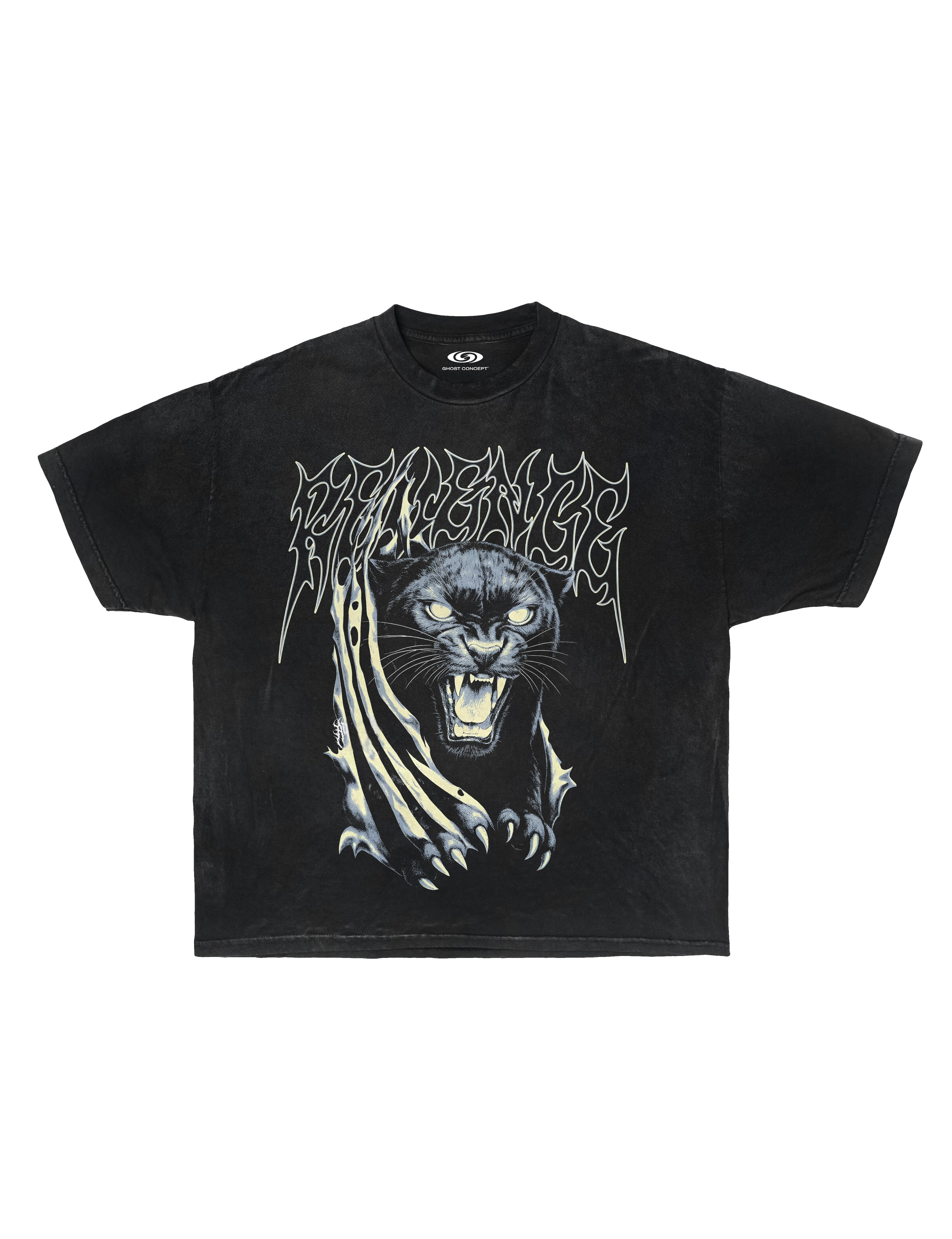 PANTHER GRAPHIC TEE - BLACK