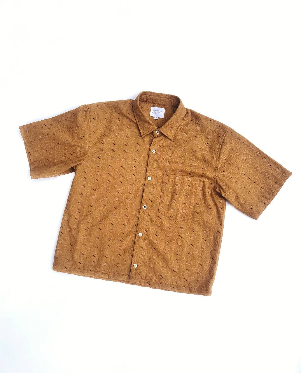 cropped mustard shirt