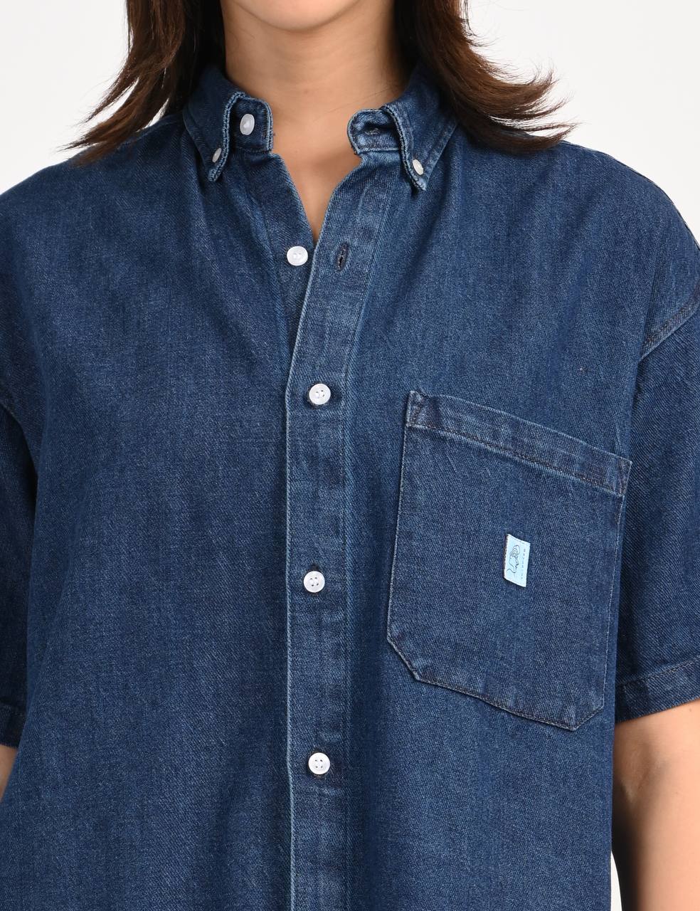 DENIM BOXY SHIRT