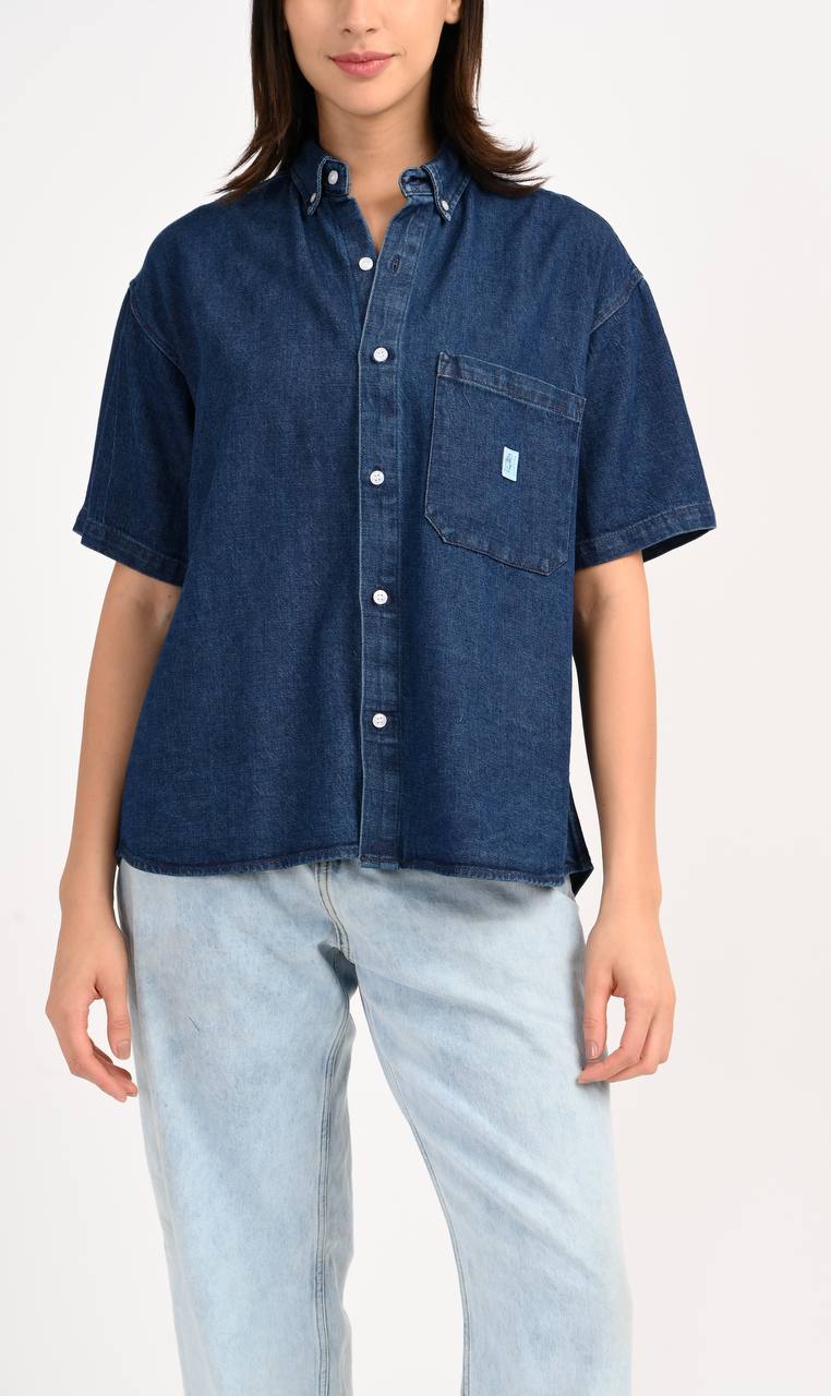 DENIM BOXY SHIRT