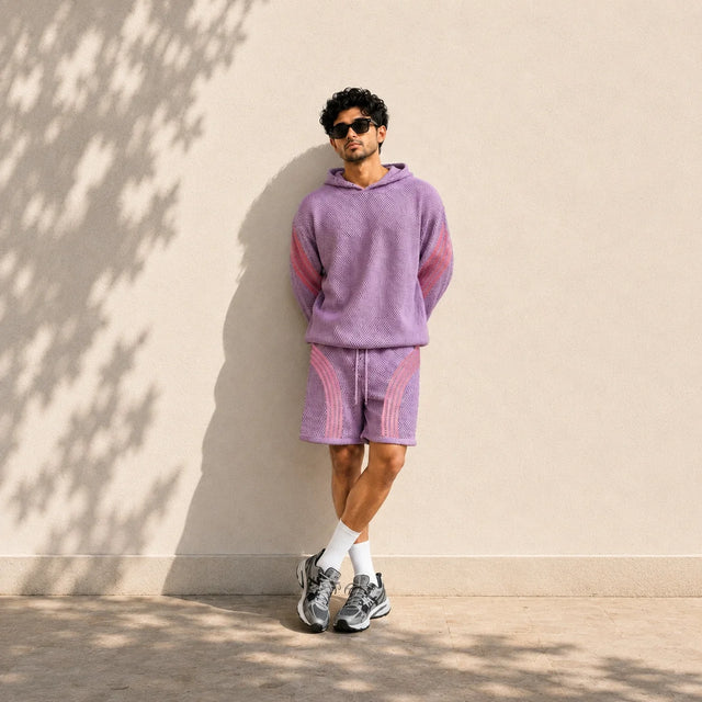 PINK MESH HOODIE