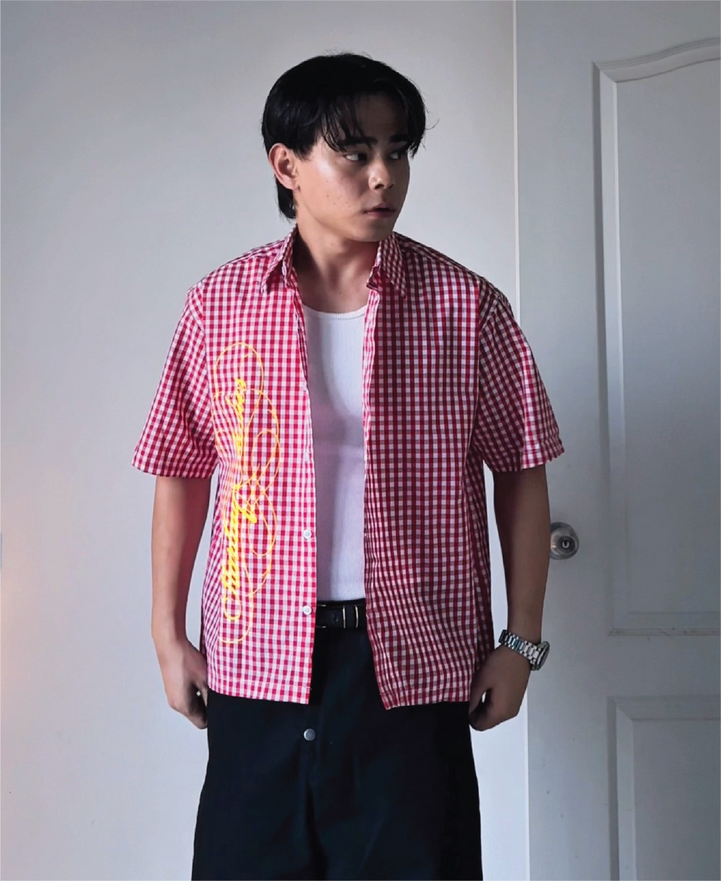CHERRY RED SHIRT