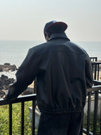 Vintage Black Bomber Jacket