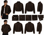 BROWN SUEDE LEATHER JACKET