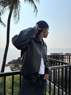 Vintage Black Bomber Jacket
