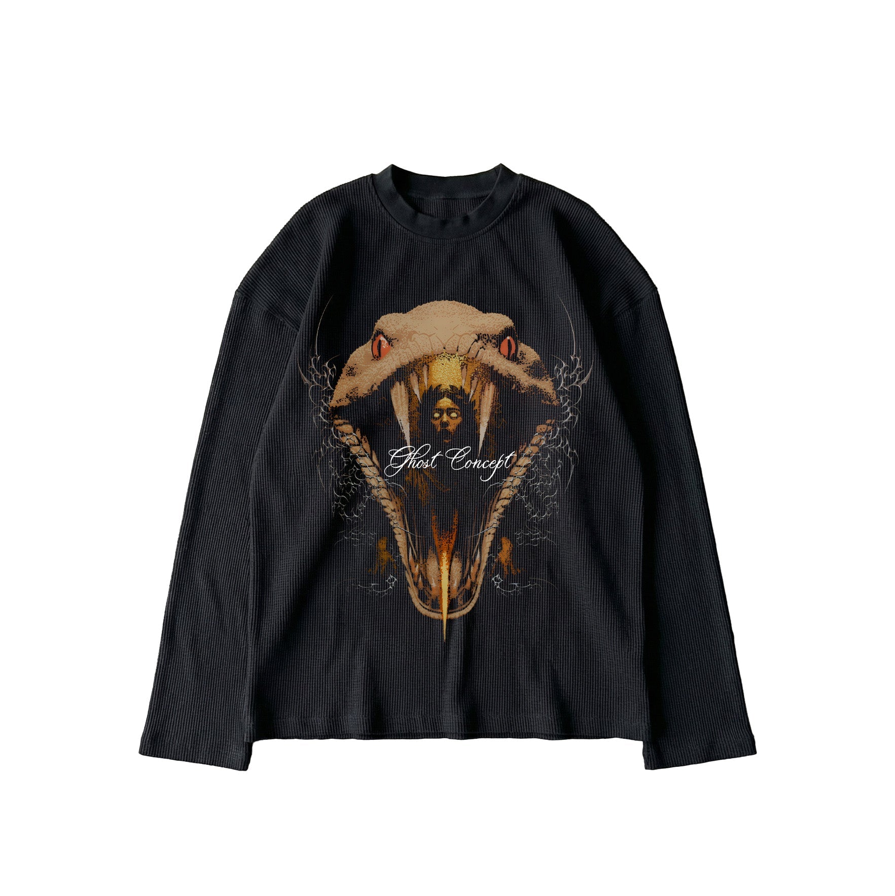 SACRED SERPENT WAFFLE LONG SLEEVE TEE