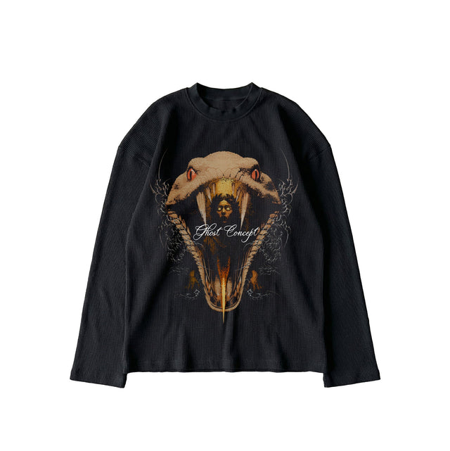 SACRED SERPENT WAFFLE LONG SLEEVE TEE