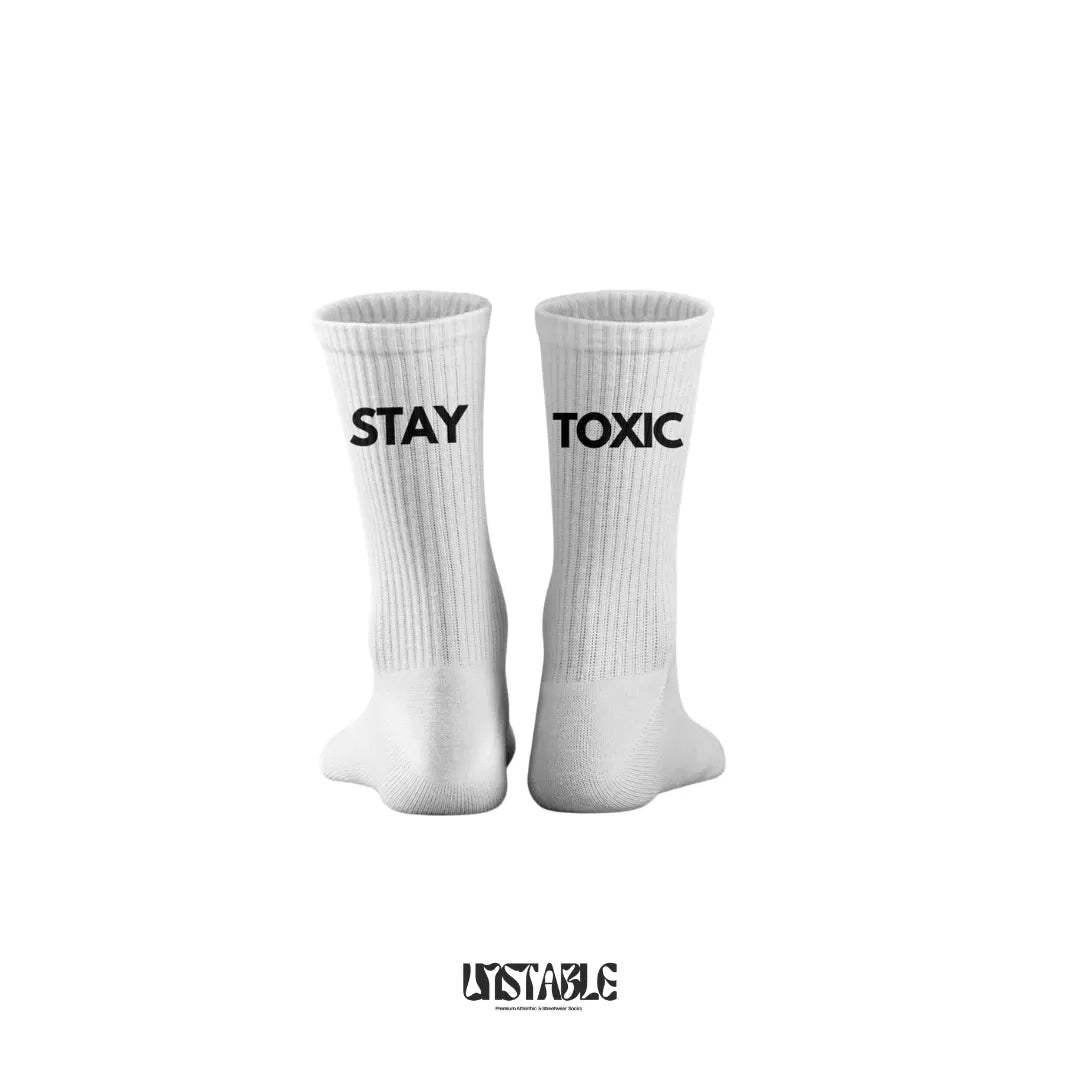 Stay Toxic Crew Socks