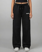 Straight Fit Track Pants - BlackTauxxic