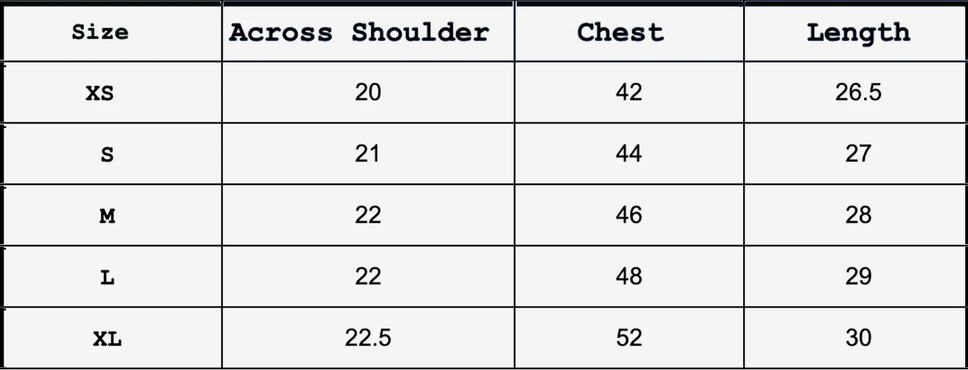 Size Guide