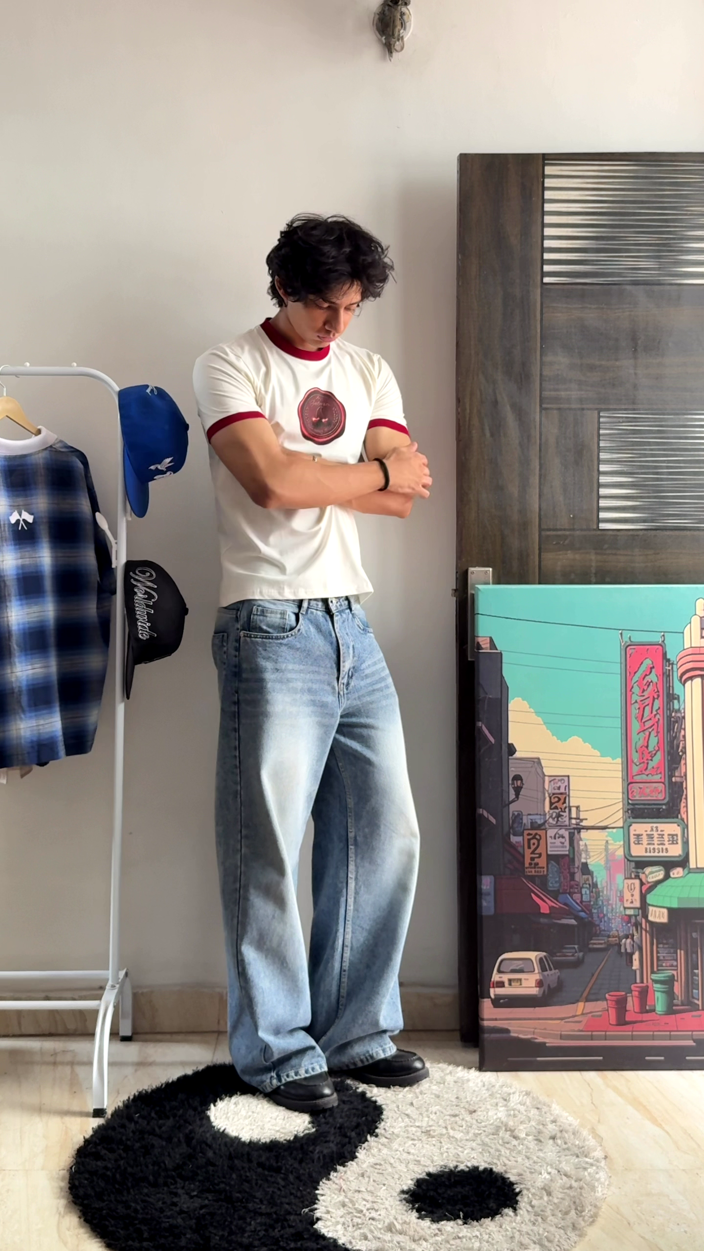 Cerise Seal Ringer Tee