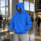 Electric Blue Eye Mask Hoodie