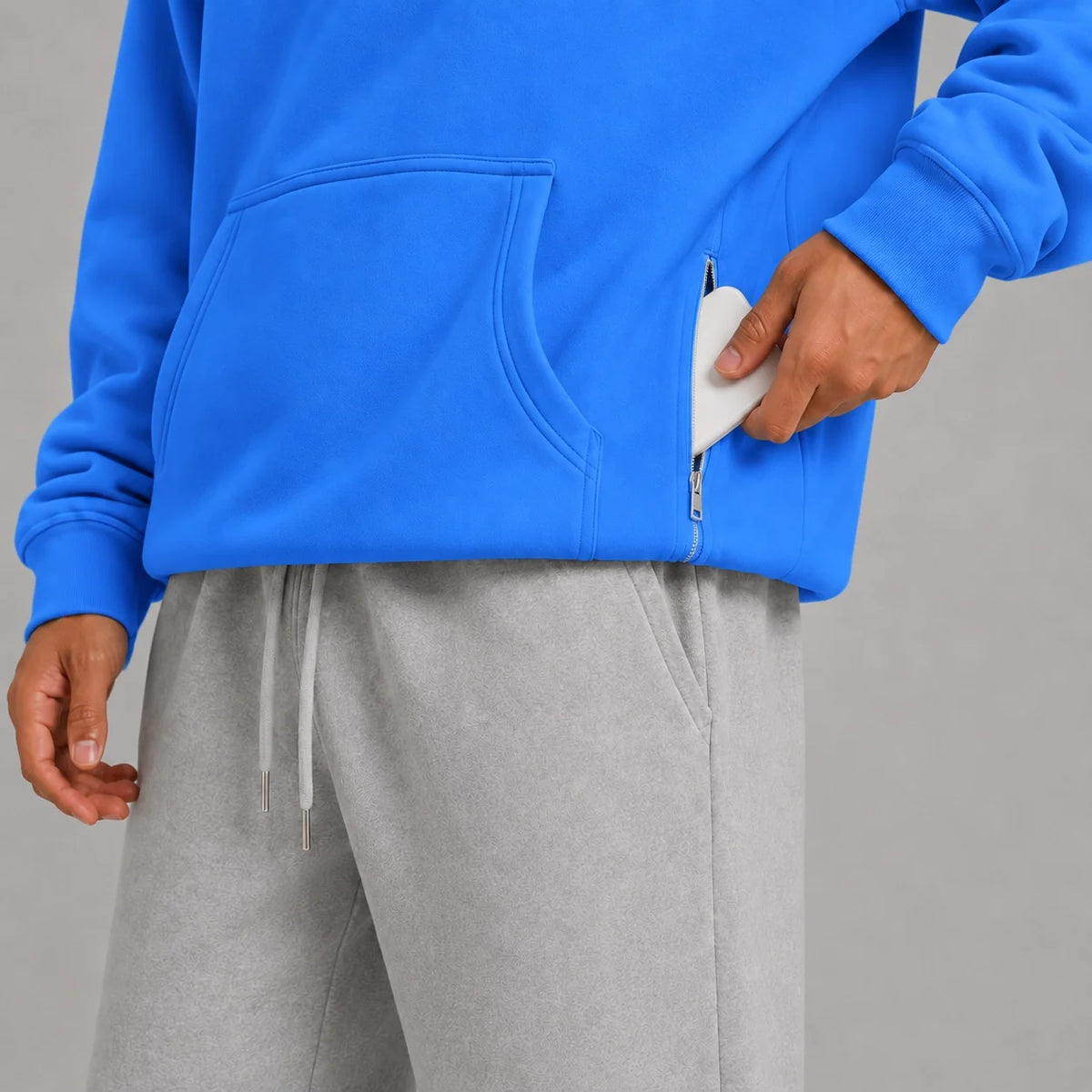 Electric Blue Eye Mask Hoodie