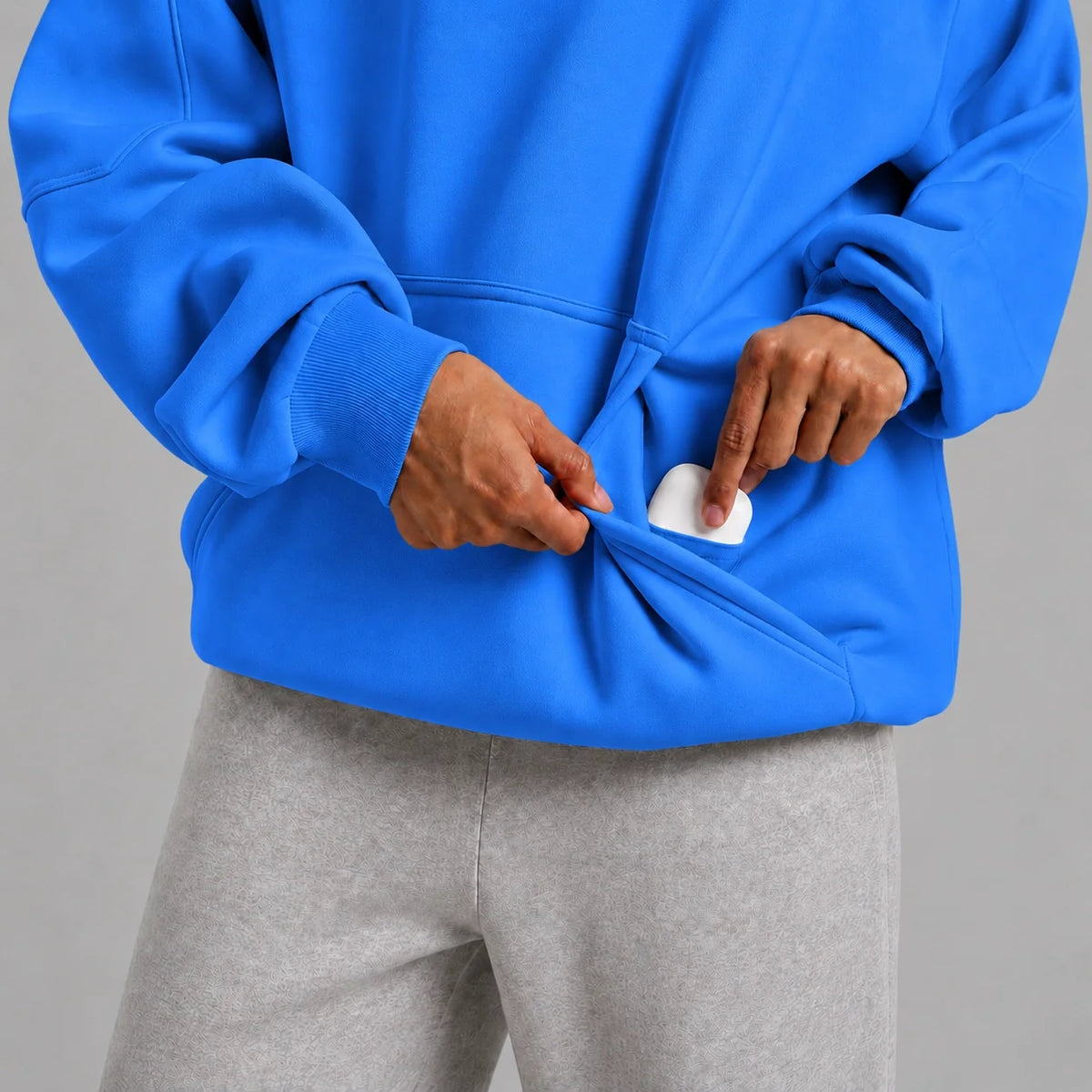 Electric Blue Eye Mask Hoodie