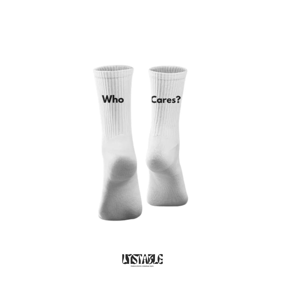 Who Cares Crew Socks