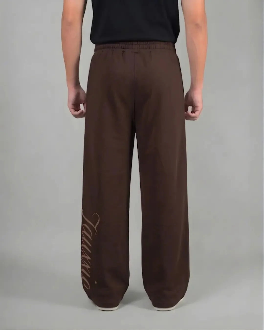 Wide Leg Lounge Pants - Coffee BrownTauxxic