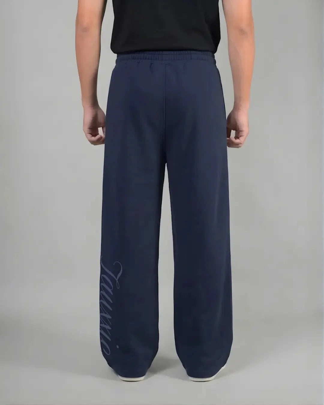 Wide Leg Lounge Pants - Navy BlueTauxxic
