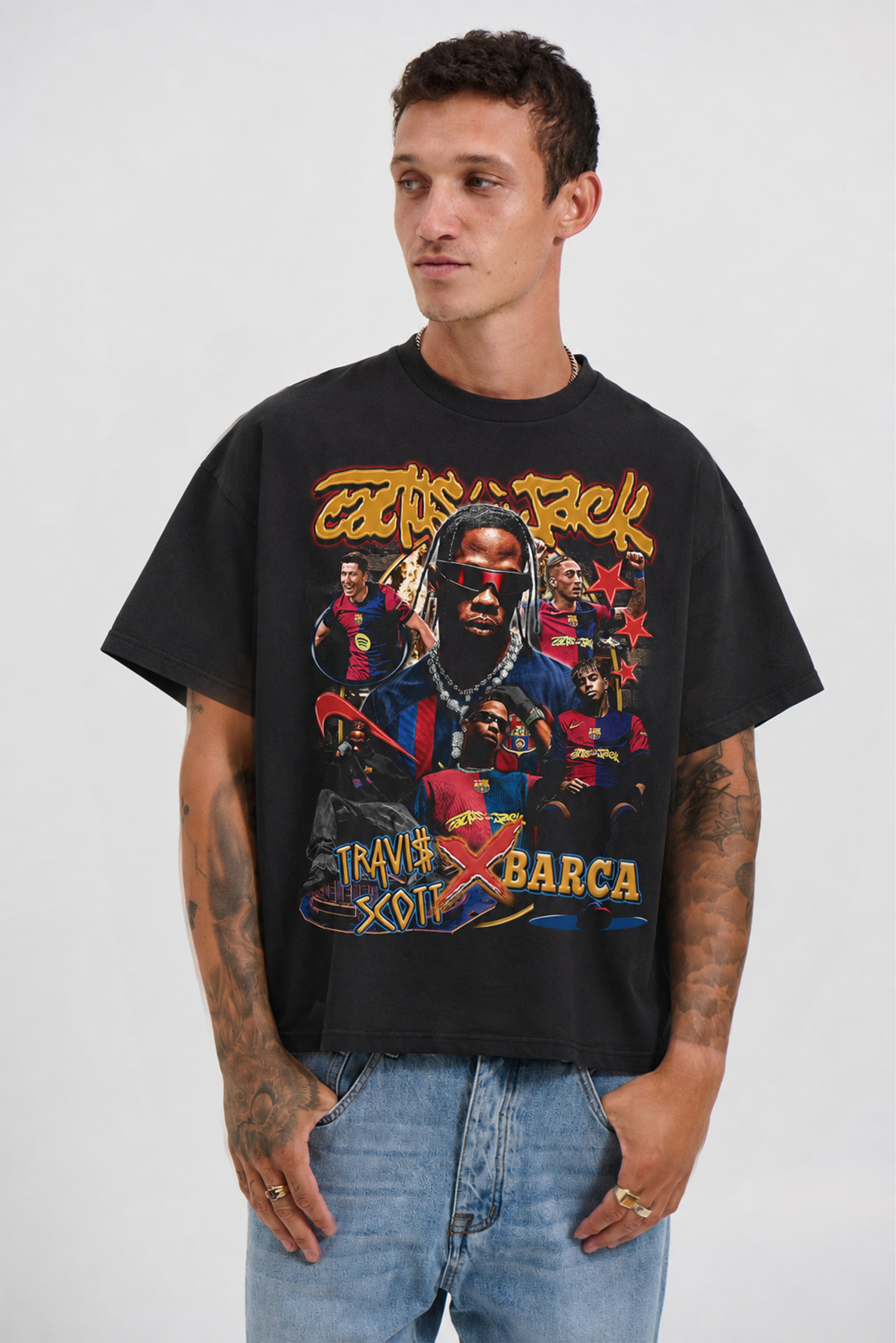 CACTUS BLAUGRANA LA FLAME TEE